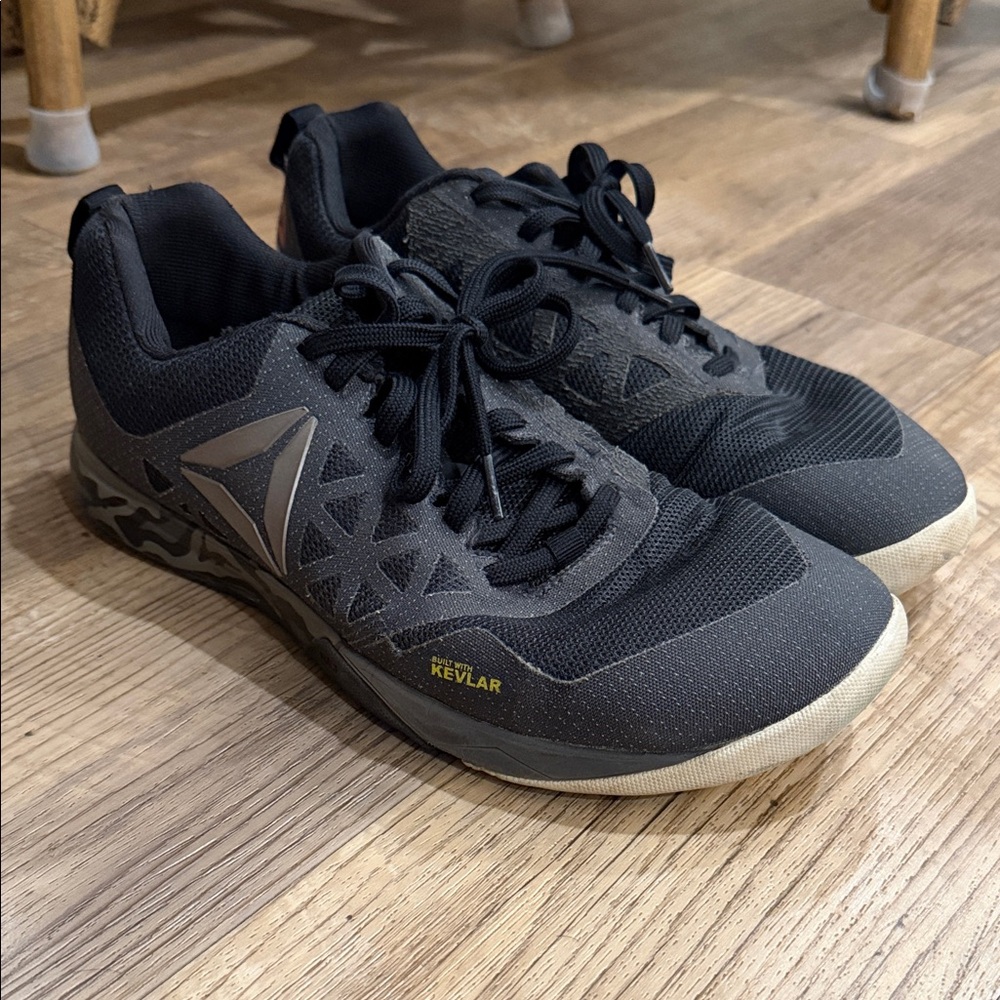 Reebok Men's Black and Gray Athletic Shoes Nano 6